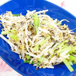 ❤もやしと小松菜と韓国のりのとりあえず❤